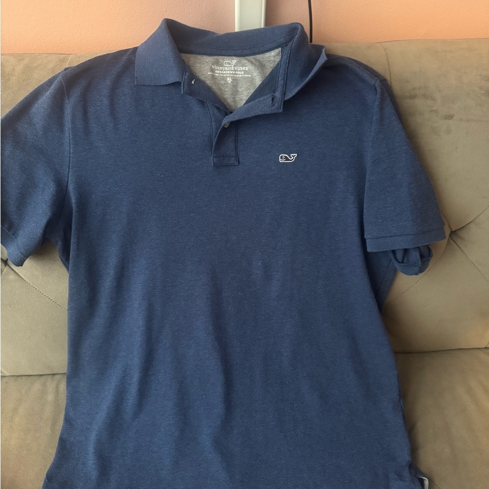 Vineyard Vines Kids Polo in Navy Blue